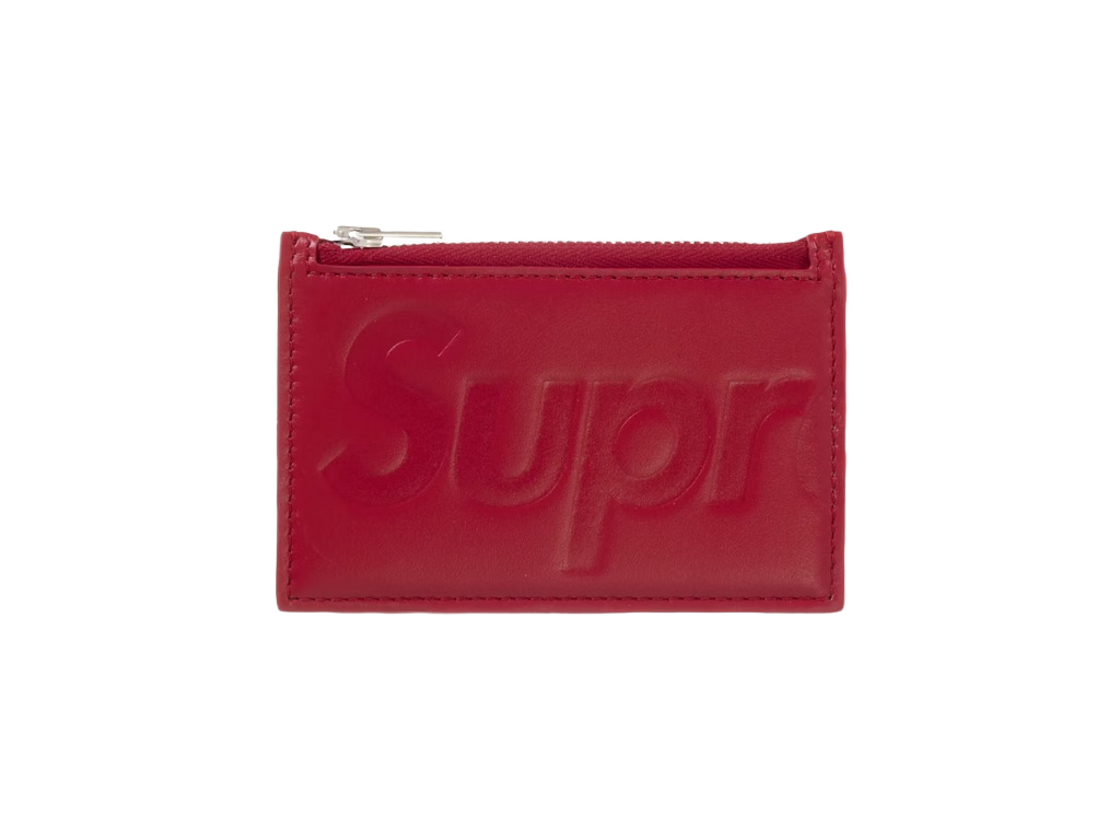 Supreme Leather Zip Card Holder Red-Supreme-pikastore.cz