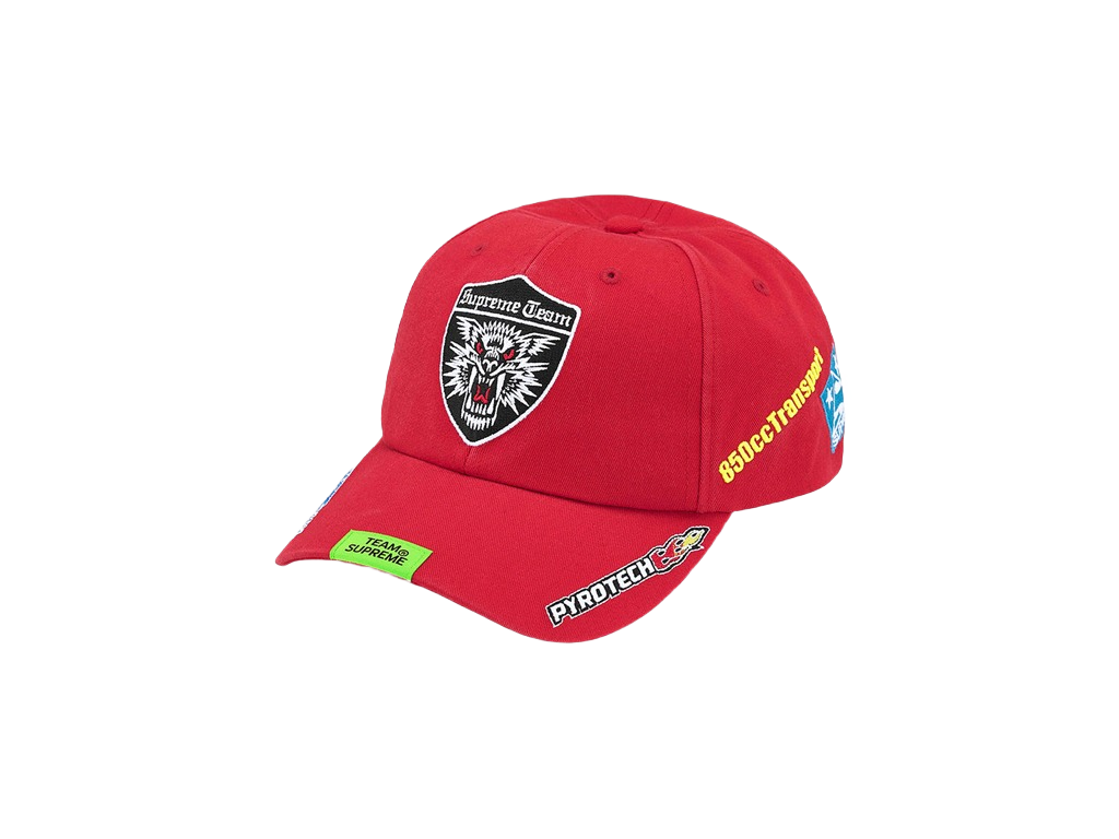 Supreme Racing Team 6-Panel Red-Supreme-pikastore.cz