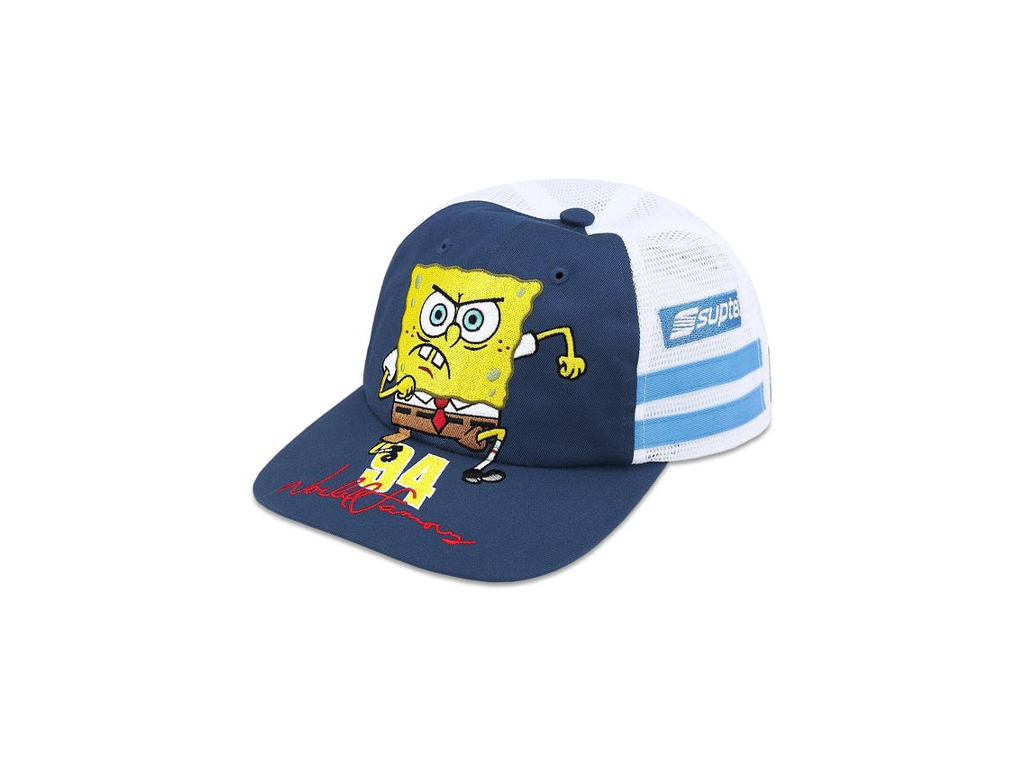 Supreme SpongeBob Jeff Hamilton Mesh Back 6-Panel Navy-Supreme-pikastore.cz