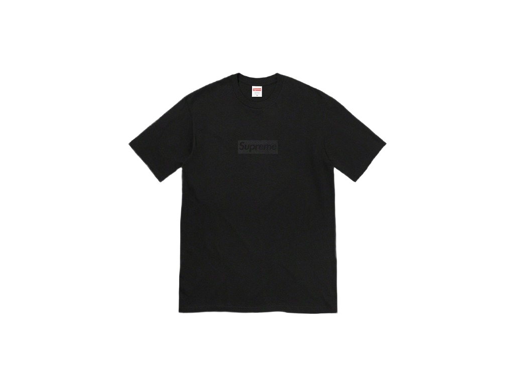 Supreme Tonal Box Logo Tee Black-Supreme-pikastore.cz
