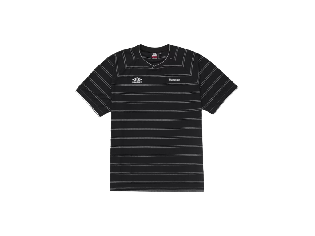 Supreme Umbro Stripe Soccer Jersey Black-Supreme-pikastore.cz