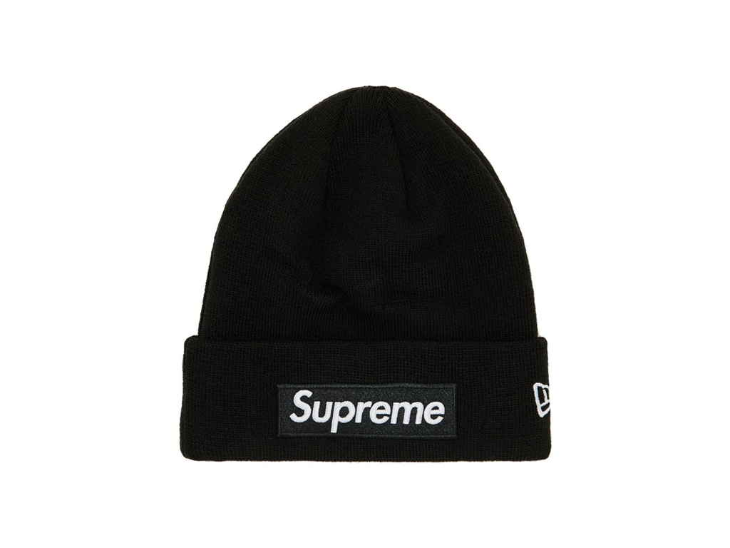Supreme x New Era Box Logo Beanie Black-Supreme-pikastore.cz