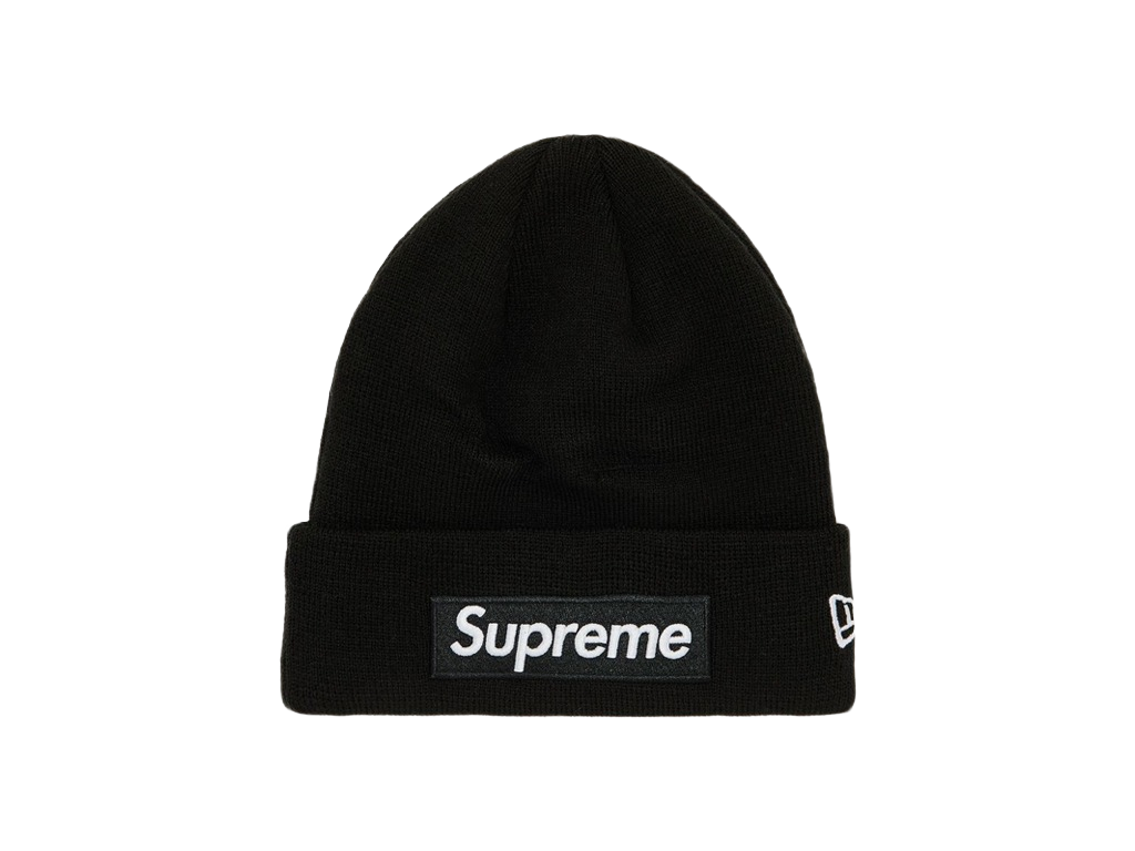 Supreme x New Era Box Logo Beanie Black-Supreme-pikastore.cz