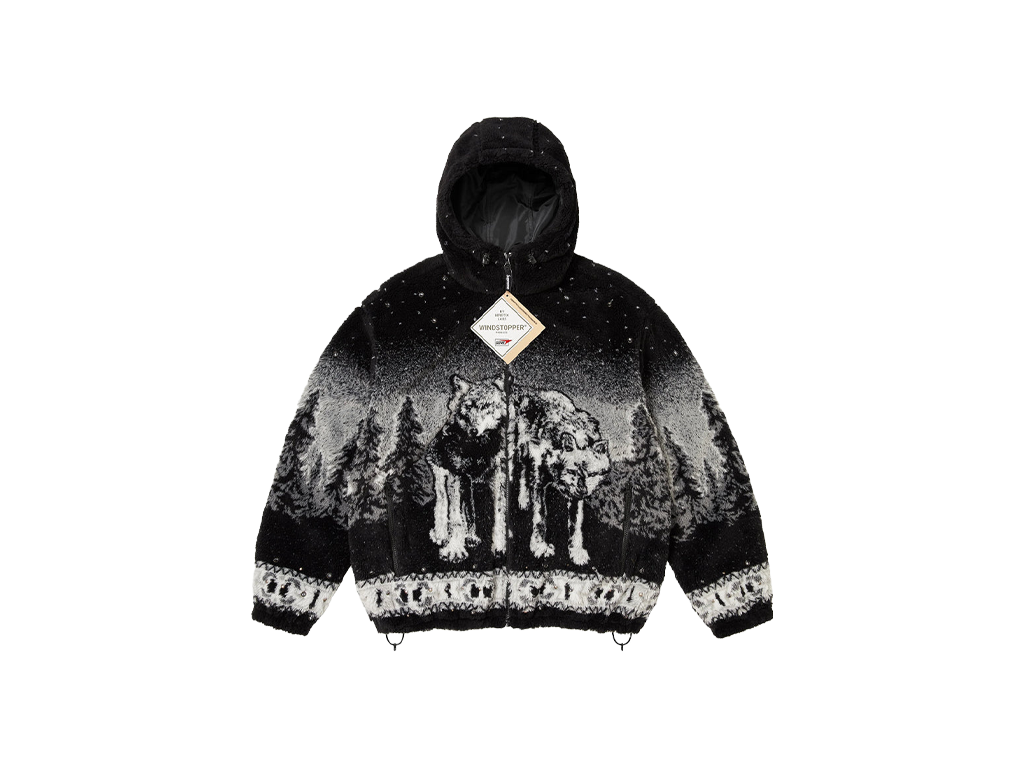 Supreme b.b. Simon Reversible Hooded Fleece Jacket Black-Supreme-pikastore.cz
