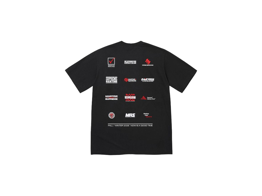 Supreme x Martine Rose Now Tee Black
