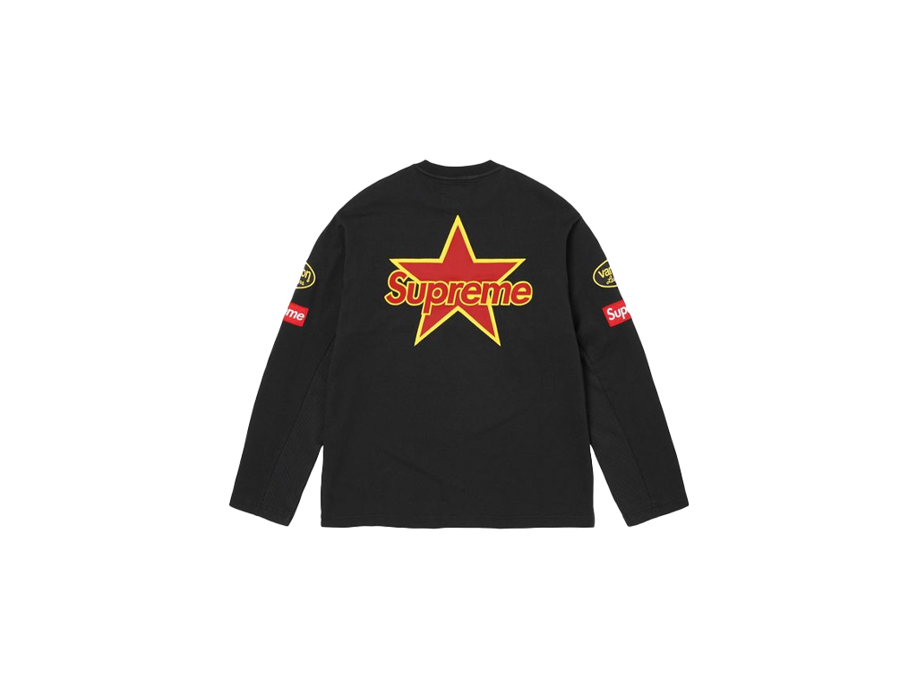 Supreme x Vanson Leathers Long-Sleeve Top Black