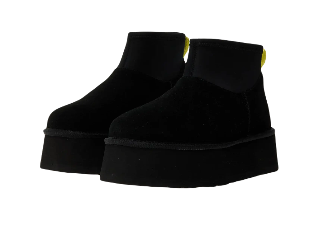 UGG Classic Mini Dipper Boot Black Yellow-UGG-pikastore.cz