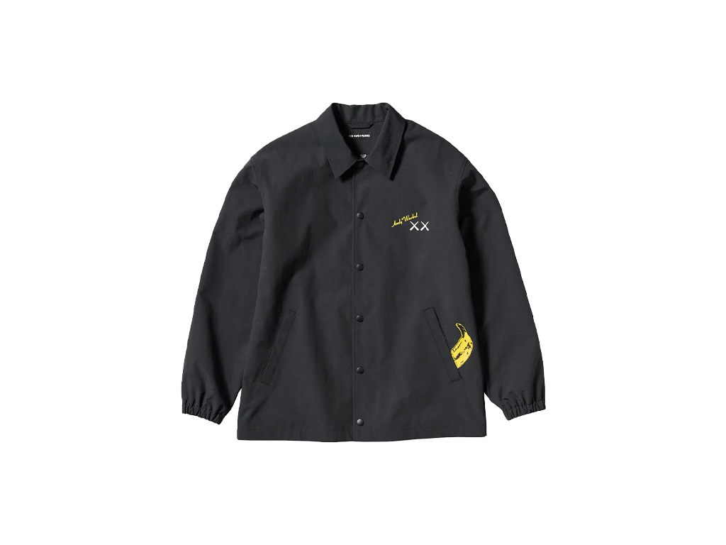 Uniqlo KAWS Warhol UT Coach Jacket Black-Kaws-pikastore.cz