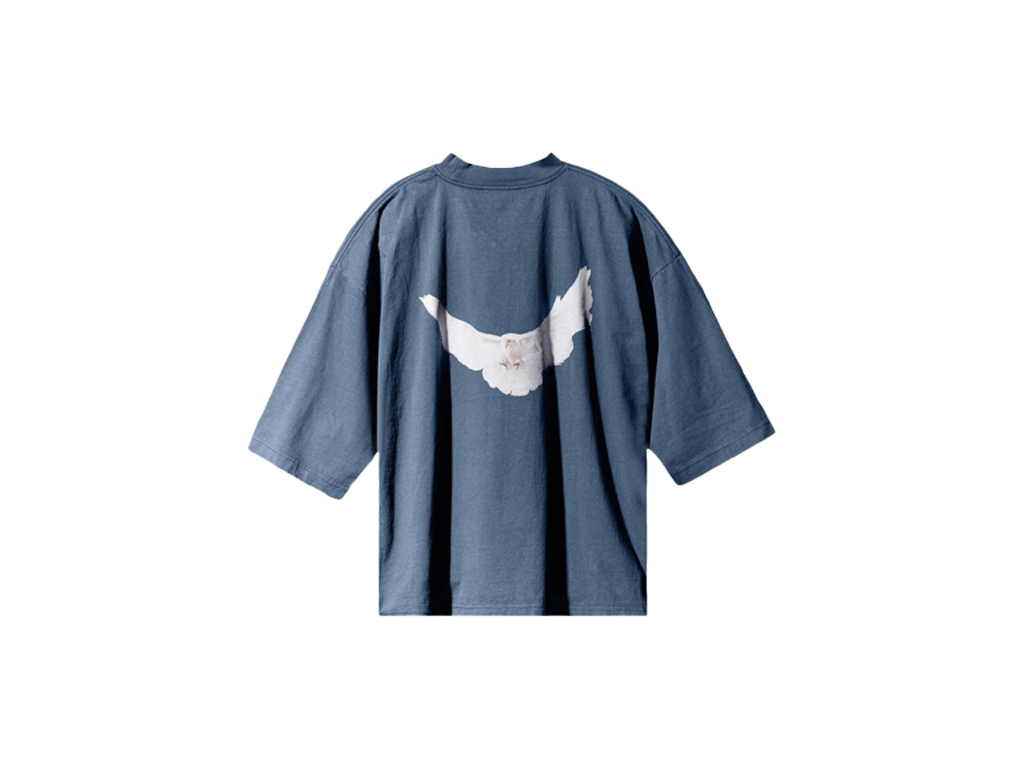 Yeezy Gap Logo 3/4 Sleeve Tee Dark Blue-Yeezy-pikastore.cz