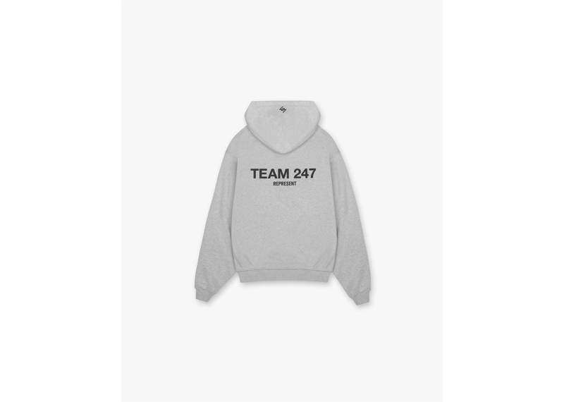 Represent Team 247 Oversized Hoodie Ash Grey-Represent-pikastore.cz