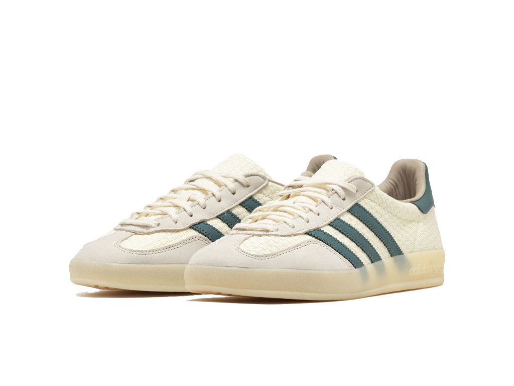 adidas Gazelle Indoor Cotton Weave Pack - Cream Preloved Teal-Adidas-pikastore.cz