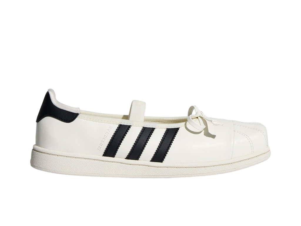 adidas Superstar Square Toe Ballet JENNIE Off White Black (Women's) – tenisky – fotka 3 z 5
