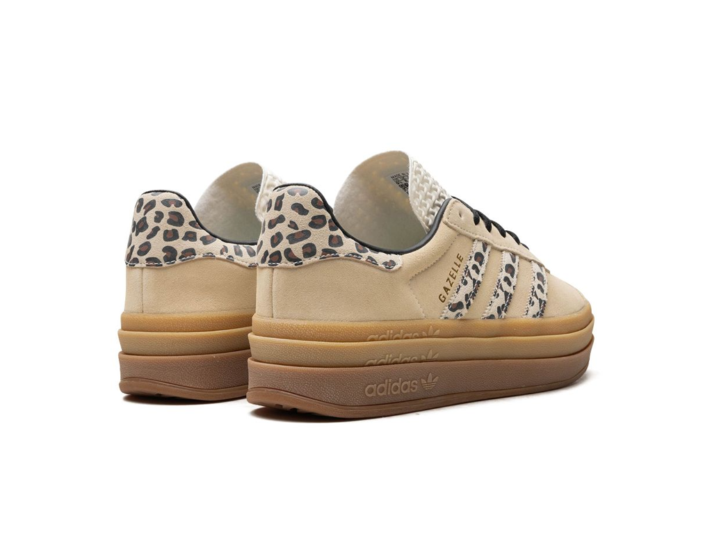 adidas Gazelle Bold Cream Black Leopard