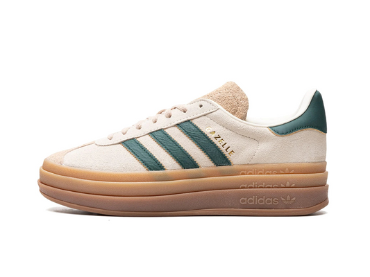 Adidas Gazelle Bold Magic Beige Collegiate Green (Women's)