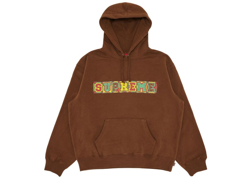 Supreme Beaded Hooded Sweatshirt Brown-Supreme-pikastore.cz