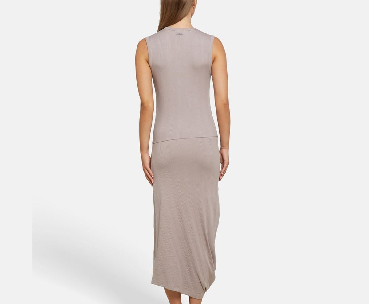 Calvin Klein Midi dress Greige – odzież – zdjęcie 4 z 5