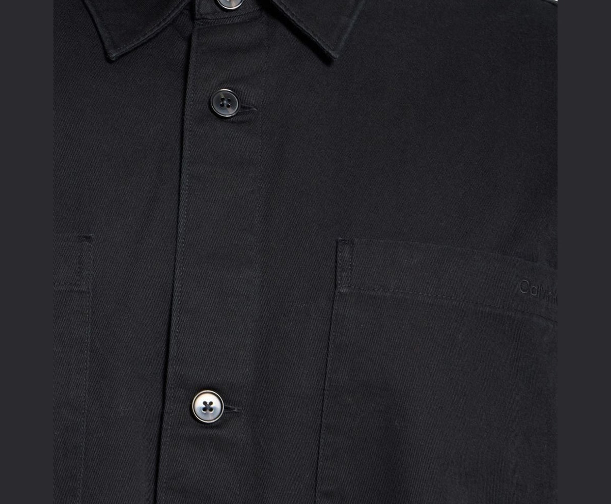 Calvin Klein Long-sleeved shirt - easy fit Black – koszulka – zdjęcie 3 z 5