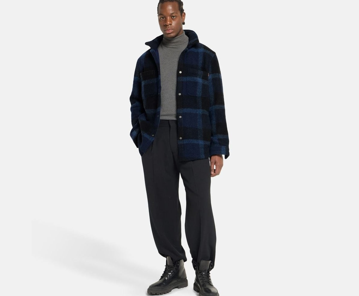 Timberland Wool-blend shacket Midnight Blue – clothing – photo 6 of 6