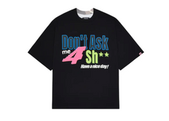 Broken Planet Don't Ask Me Split Camo T-Shirt Midnight Black