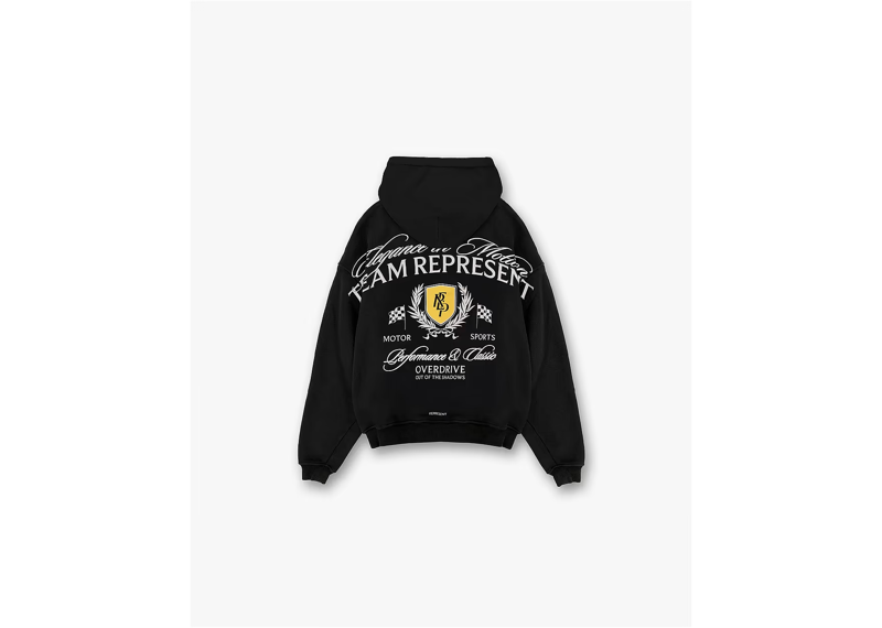Represent Crest Hoodie Vintage Black-Represent-pikastore.cz