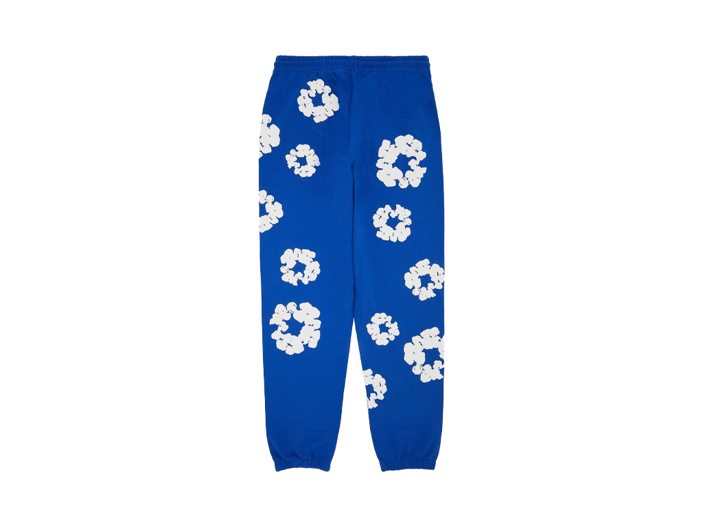 Denim Tears The Cotton Wreath Sweatpants Royal Blue – tepláky – fotka 2 z 2