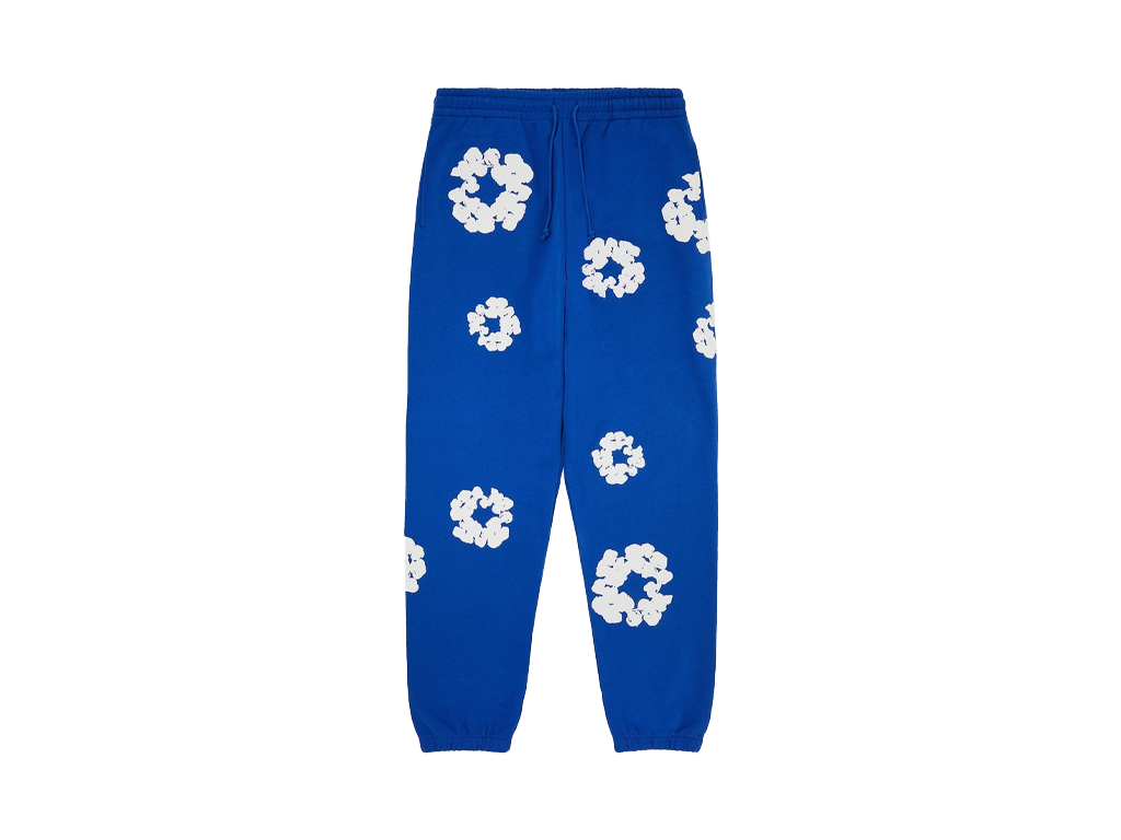 Denim Tears The Cotton Wreath Sweatpants Royal Blue – tepláky