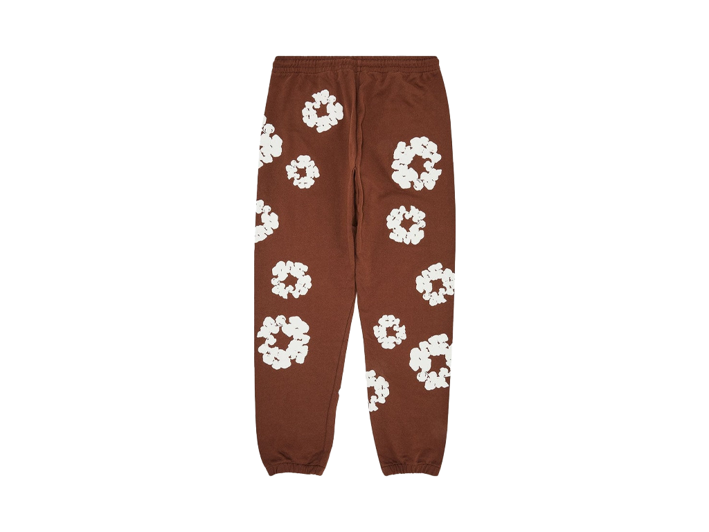 Denim Tears The Cotton Wreath Sweatpants Brown – tepláky – fotka 2 z 2