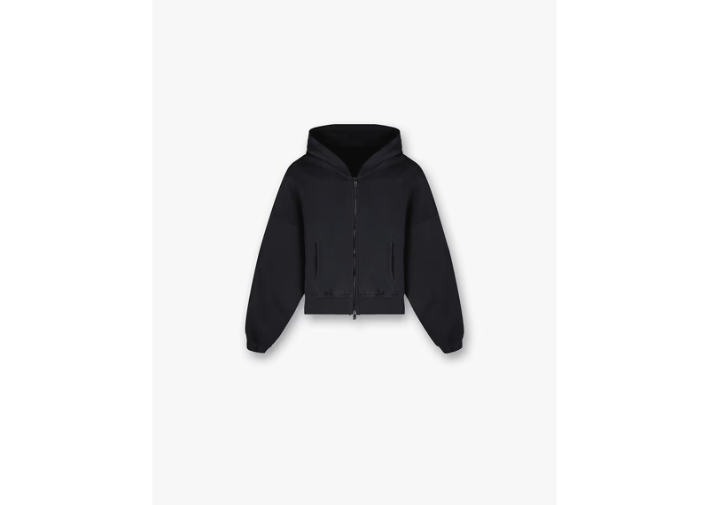 Represent WMNS Initial Oversized Crop Hoodie Washed Black-Represent-pikastore.cz