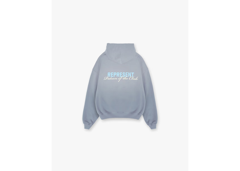Represent Patron Of The Club Hoodie Washed Grey-Represent-pikastore.cz