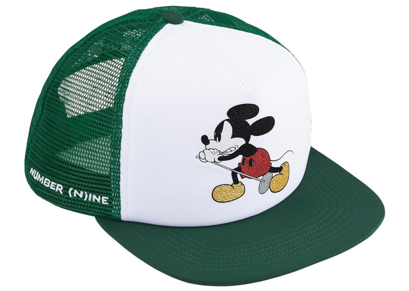 Supreme x Number (N)Ine x Mickey Mouse Mesh Back 5-Panel Green
