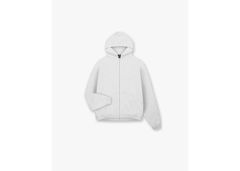 Represent Initial Oversized Zip Hoodie Ice Grey Marl-Represent-pikastore.cz