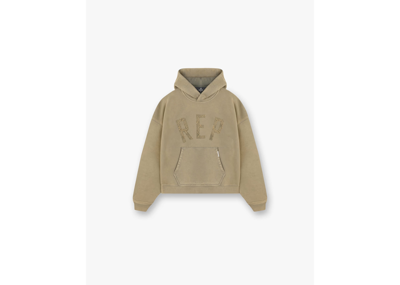Represent Rep Applique Hoodie Fawn-Represent-pikastore.cz