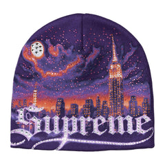 Supreme Cityscape Beanie Purple