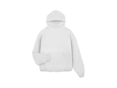 Represent Initial Boxy Hoodie Ice Grey Marl