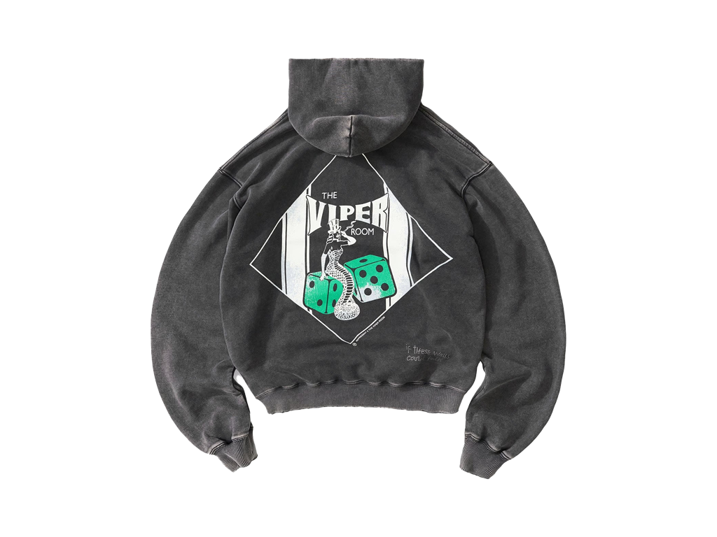 Represent x The Viper Room Dice Hoodie Vintage Grey