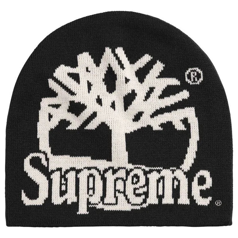 Supreme x Timberland Beanie Black – čepice, černá