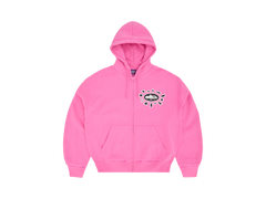 Corteiz Alweiz Zip Hoodie Pink