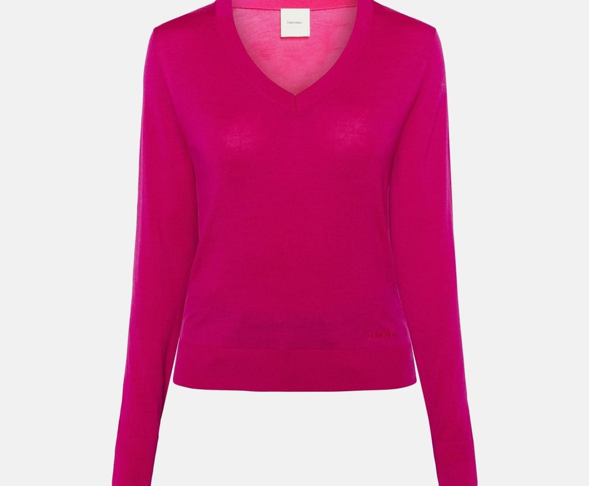 Calvin Klein Wool pullover Pink – kleding, roze