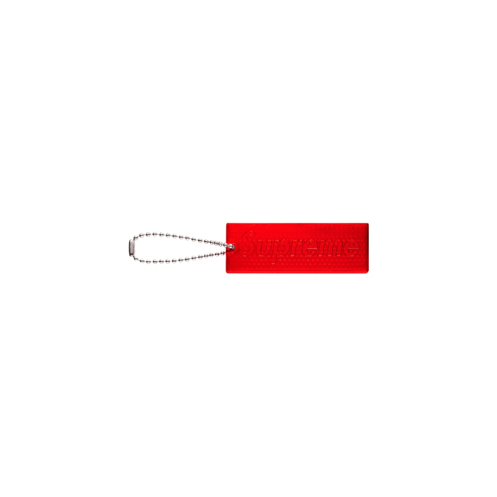 Supreme Reflective Keychain Red