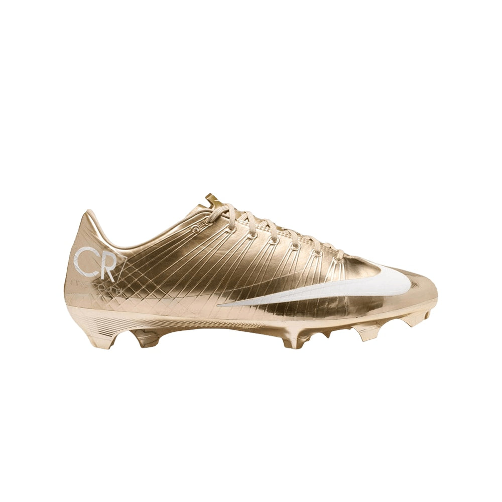 Cristiano Ronaldo x Nike Mercurial Superfly 1 RGN Metallic Gold Star – Schuhe, silber