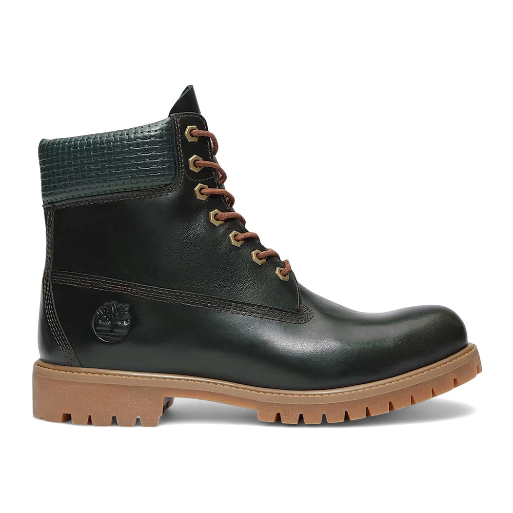 Timberland 6" Premium Waterproof Boot Dark Green Full Grain – boty, béžová