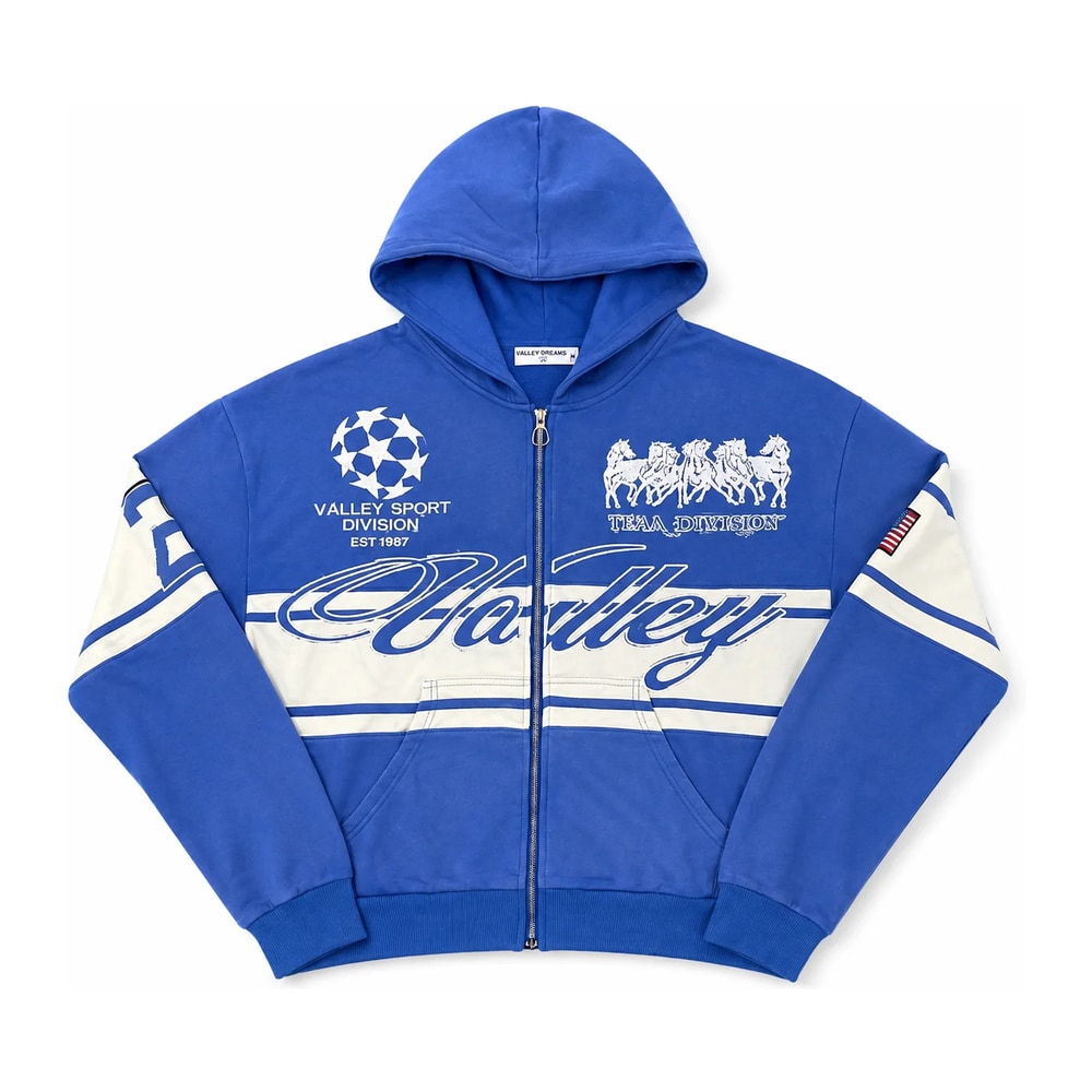Vale Forever Life Is Forever Zip Up Hoodie Blue – худі