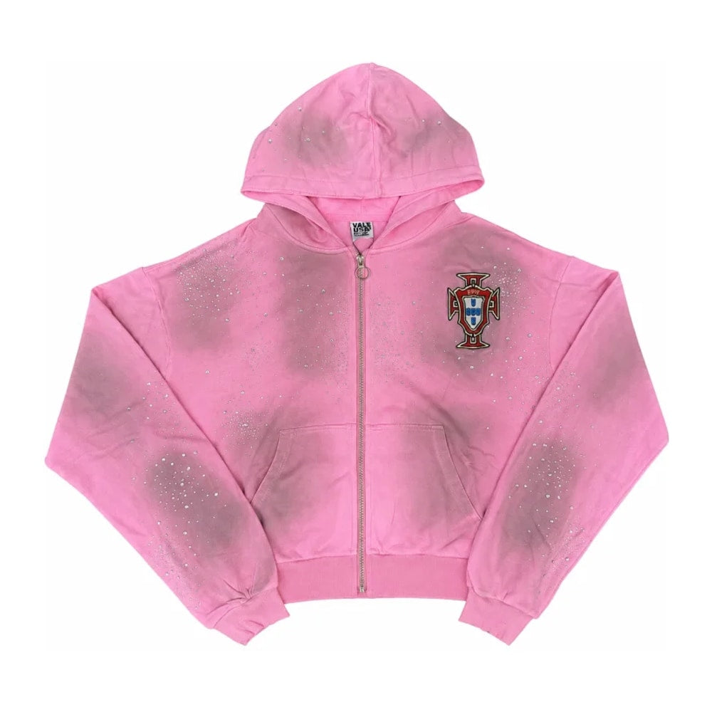 Vale Forever Pluto Cluster Zip Up Hoodie Pink (real PINK colorway; your current Pink product shows a black hoodie) – sudadera