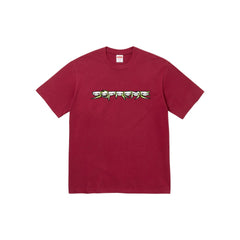 Supreme Skulls Spellout Tee Cardinal