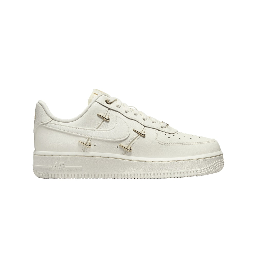 Nike Wmns Air Force 1 07 LX Mini Swoosh - Metallic Gold – tenisky, bílá
