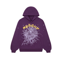 Sp5der Star Og Web V2 Hoodie Purple