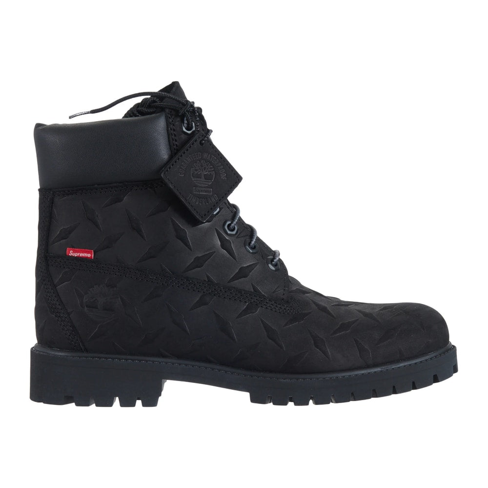 Timberland 6" Premium Waterproof Boot Supreme Diamond Plate Black – boty, černá
