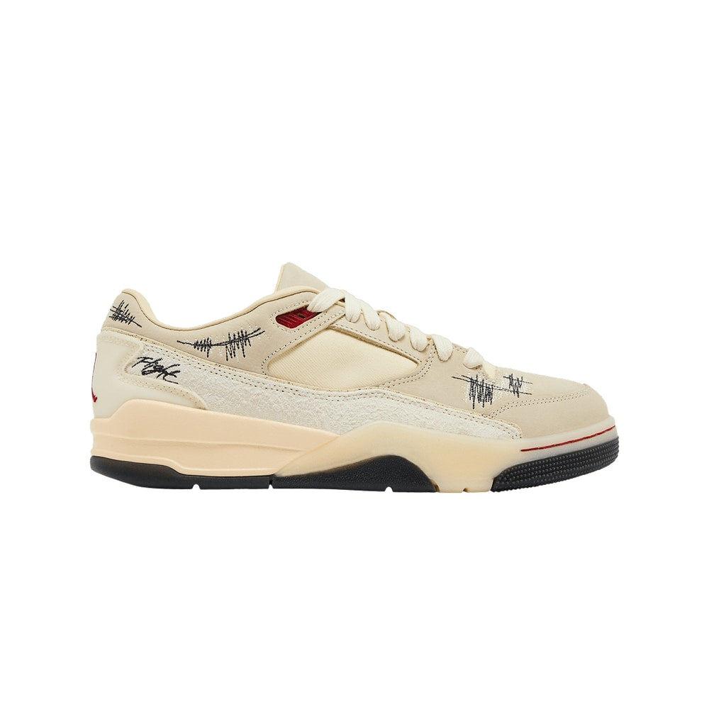 Who Decides War x Air Jordan Wmns Jordan Flight Court The World Is Your Court - Crèpe – sneakers, beige