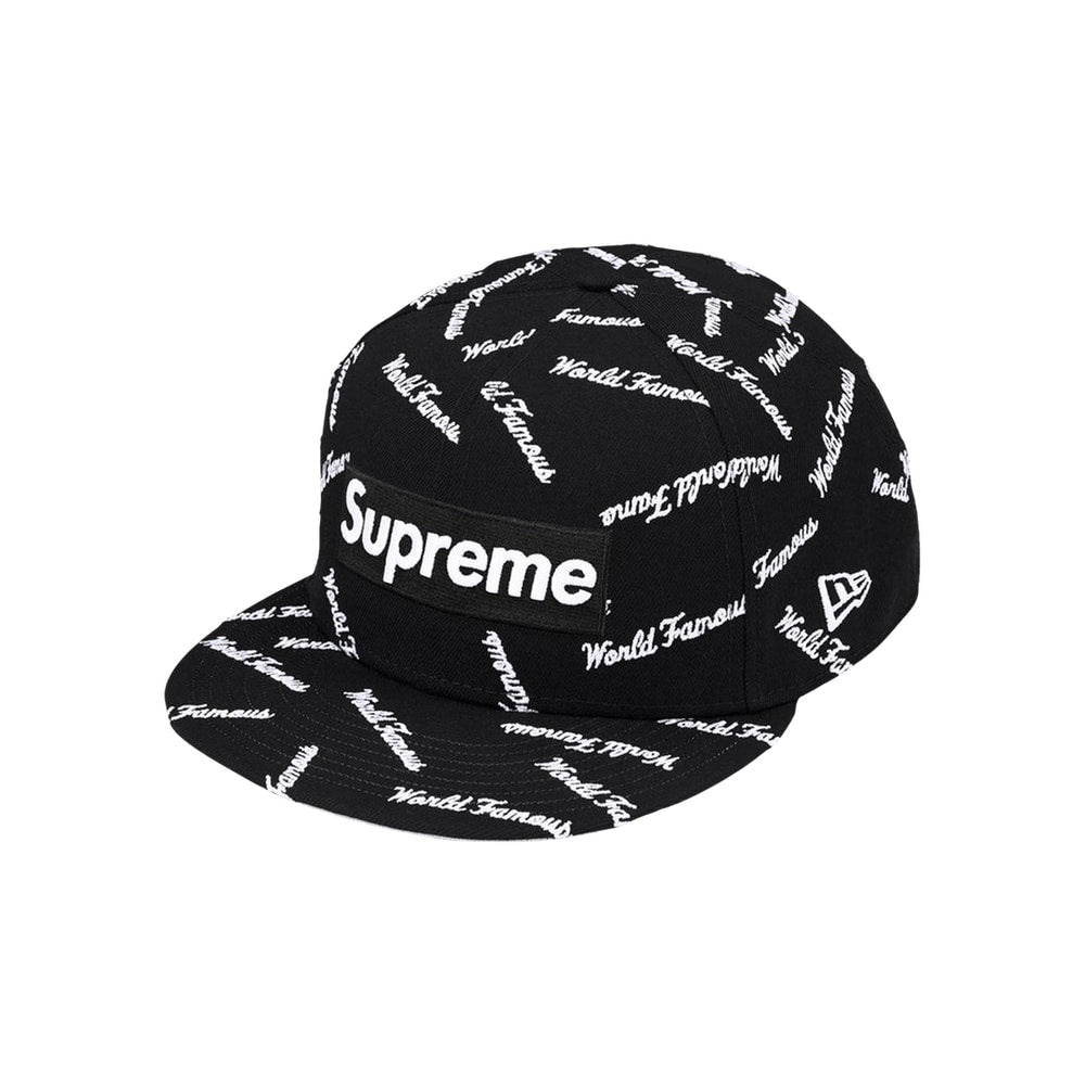 Supreme World Famous Box Logo New Era Black – oblečení