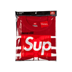 Supreme x Hanes Bones Thermal Crew (1 Pack) Red